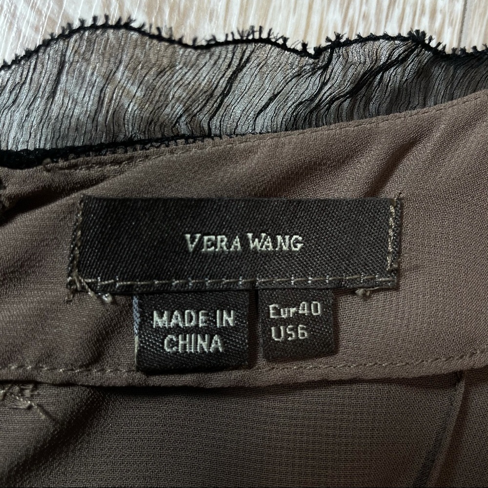 VERA WANG silk black dress 6 - Picture 4 of 5